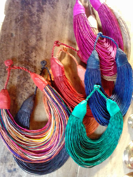 Kenyan Five Strand Multicolored Choker