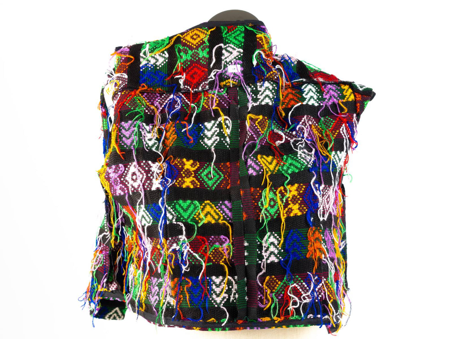 Multicolored embroidered vest, inner view
