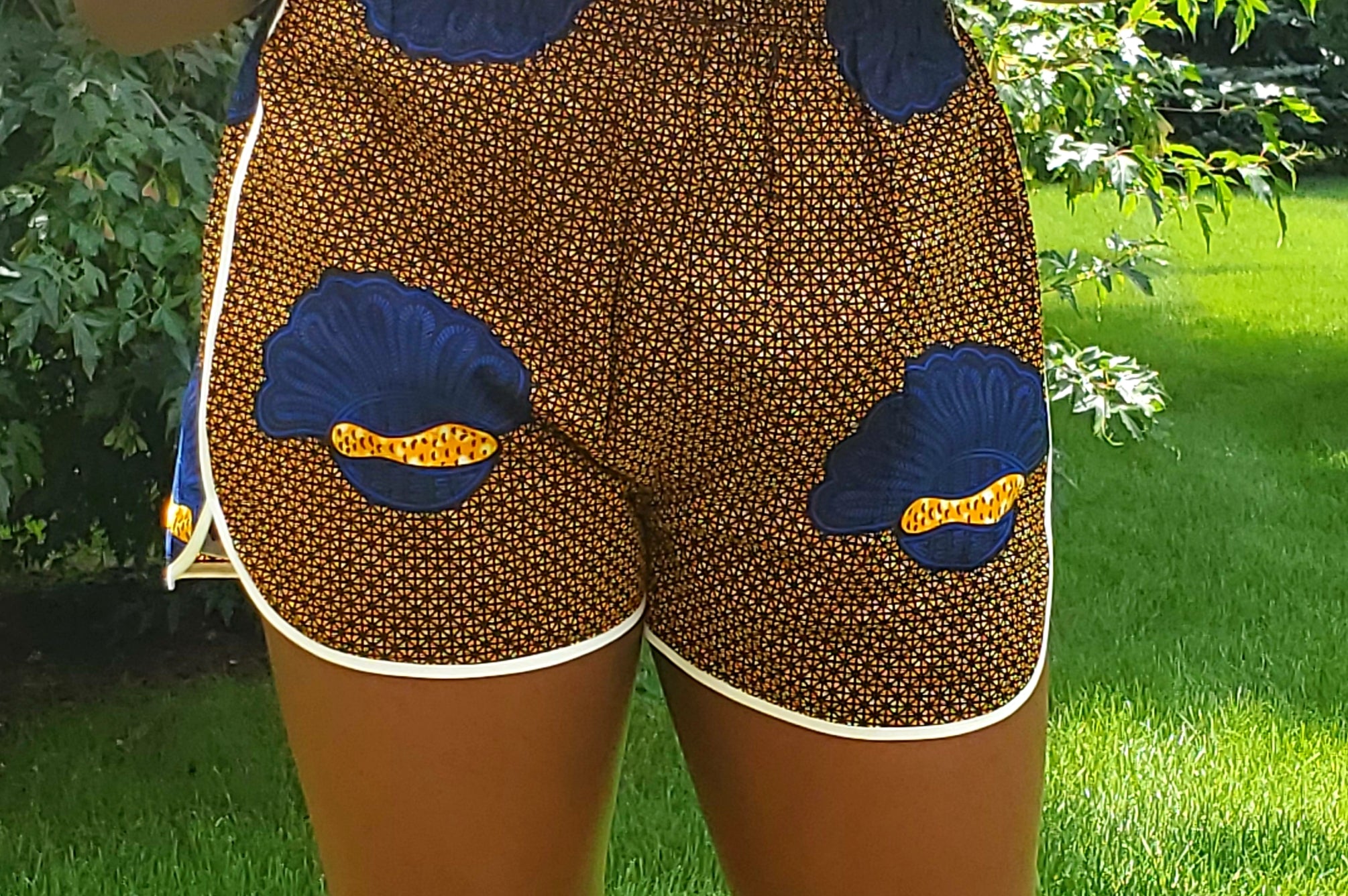 Ankara Wax Print Shorts
