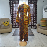 Straight-Lined Dress w/Kimono Sleeves