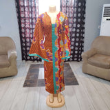 Straight-Lined Dress w/Kimono Sleeves