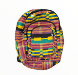 Multi color ankara backpack
